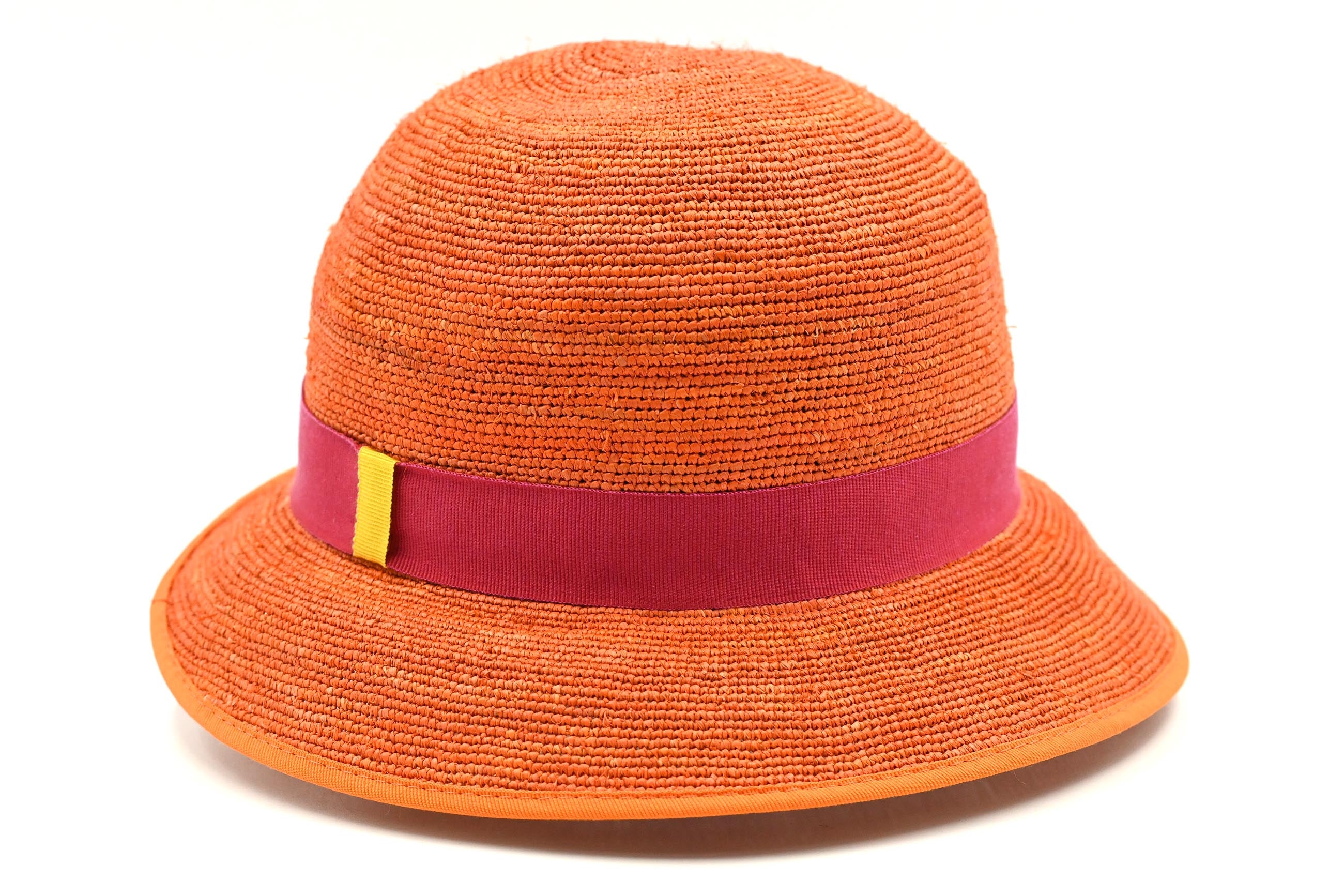 CAPPELLO RAFFIA CROCHET COLORATA