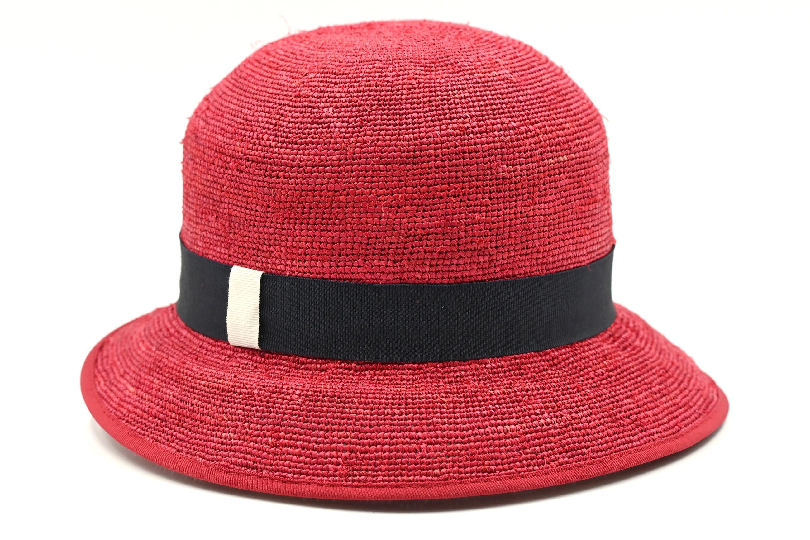 CAPPELLO RAFFIA CROCHET COLORATA