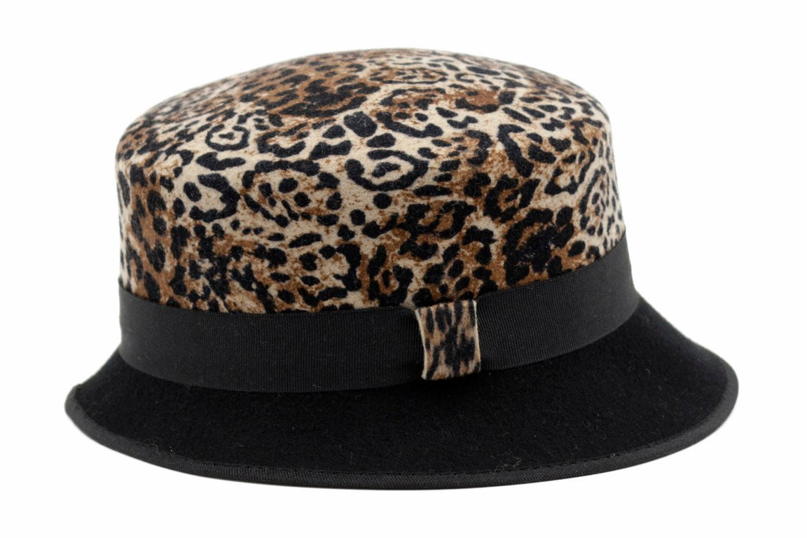 CAPPELLO FELTRO LANA BICOLORE DIS 9