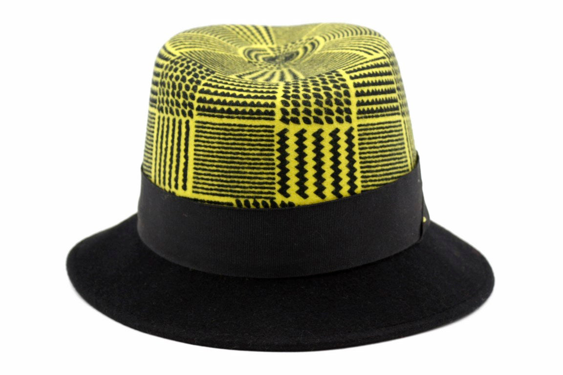 CAPPELLO FELTRO LANA BICOLORE DIS 18