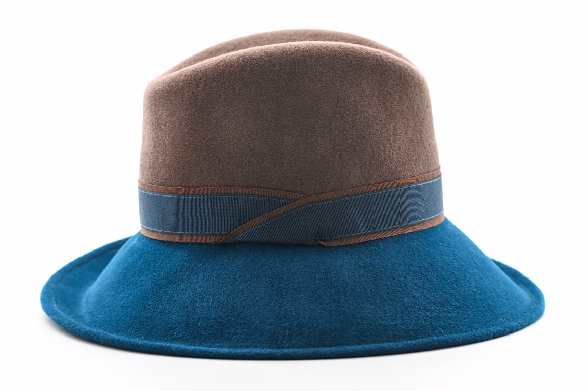 CAPP BICOL FELT LAPIN VELOUR BICOLORE