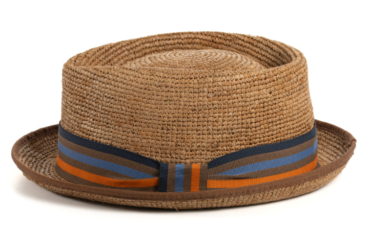 CAPPELLO RAFFIA COLORATA