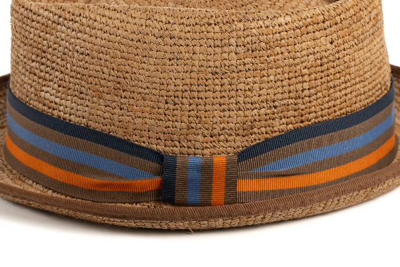 CAPPELLO RAFFIA COLORATA