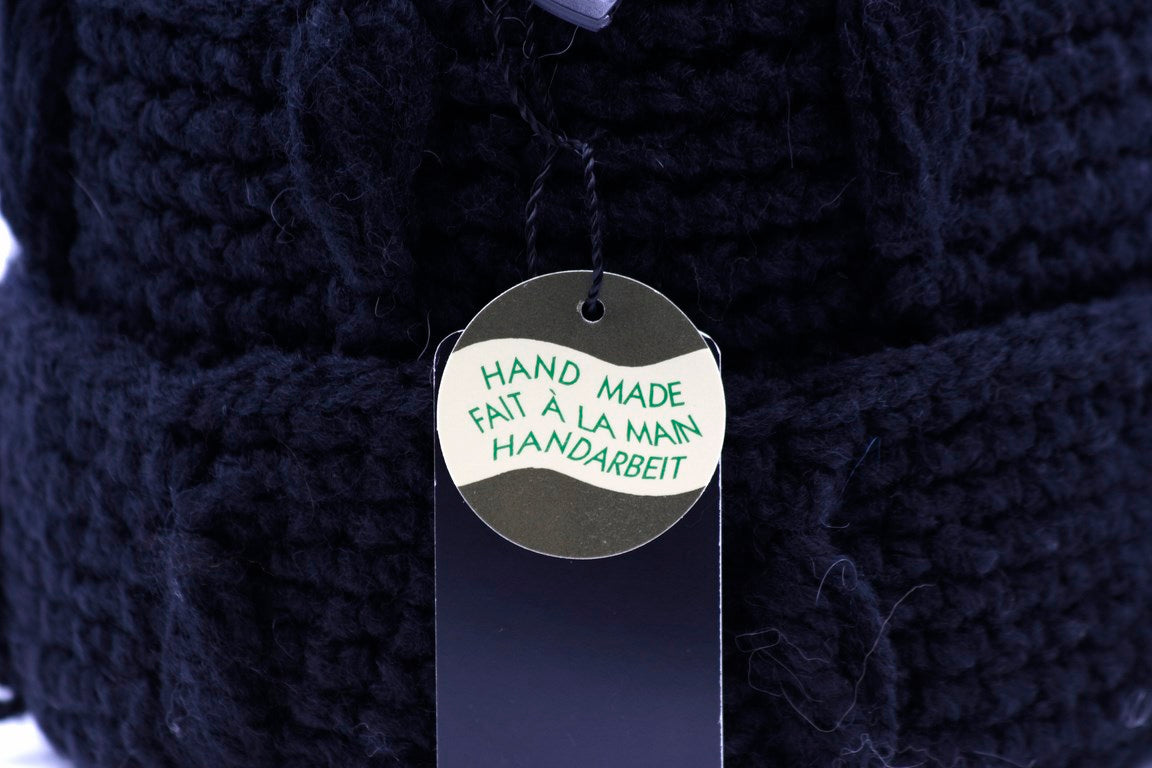 BERRETTO MAGLIA LAVORATO A MANO 50%WO 50%PC