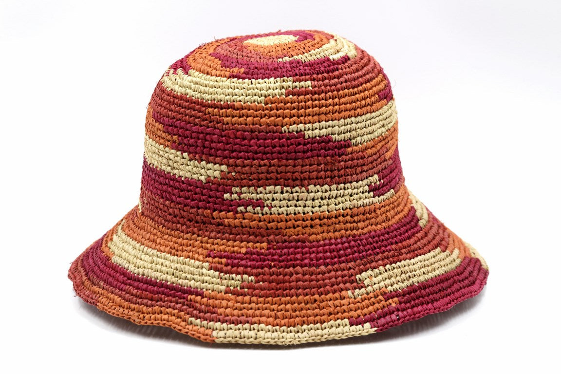 CAPPELLO DONNA RAFFIA multicolo brim 8