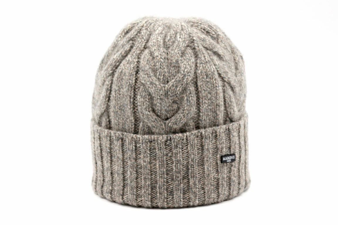 BERRETTO CASHMERE TRECCIA