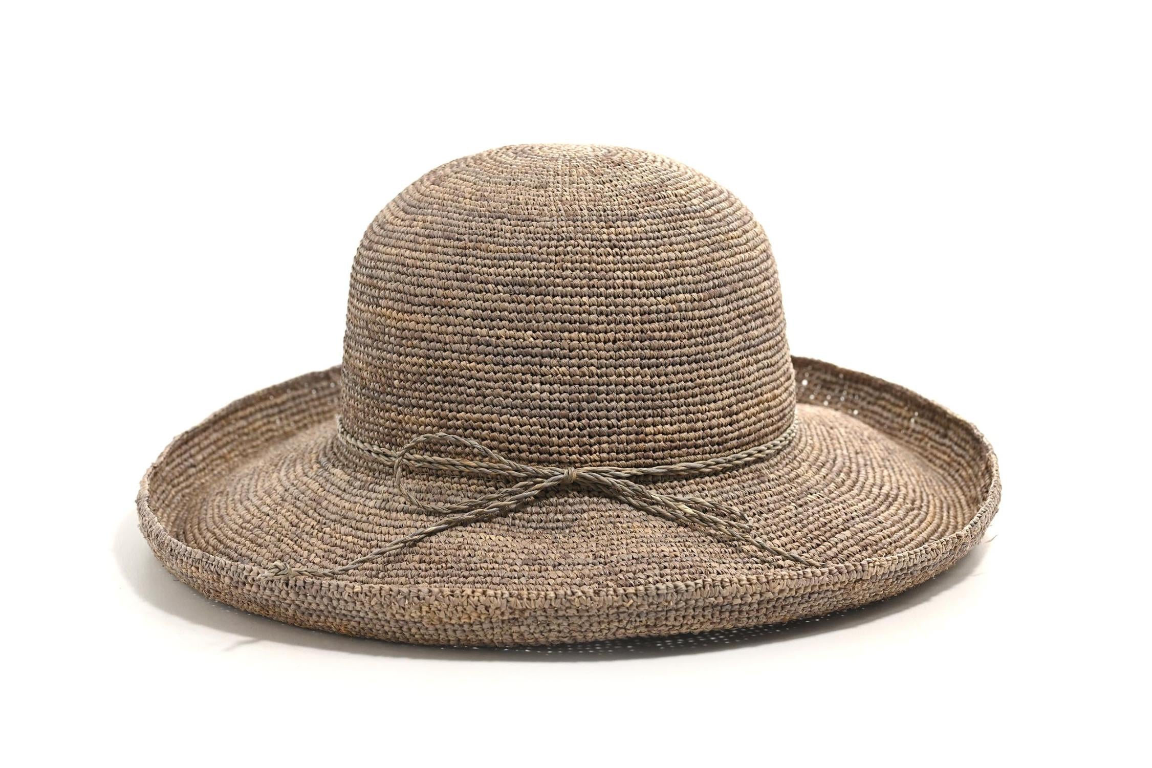 CAPPELLO CROCHET RAFFIA ALA RIALZATA