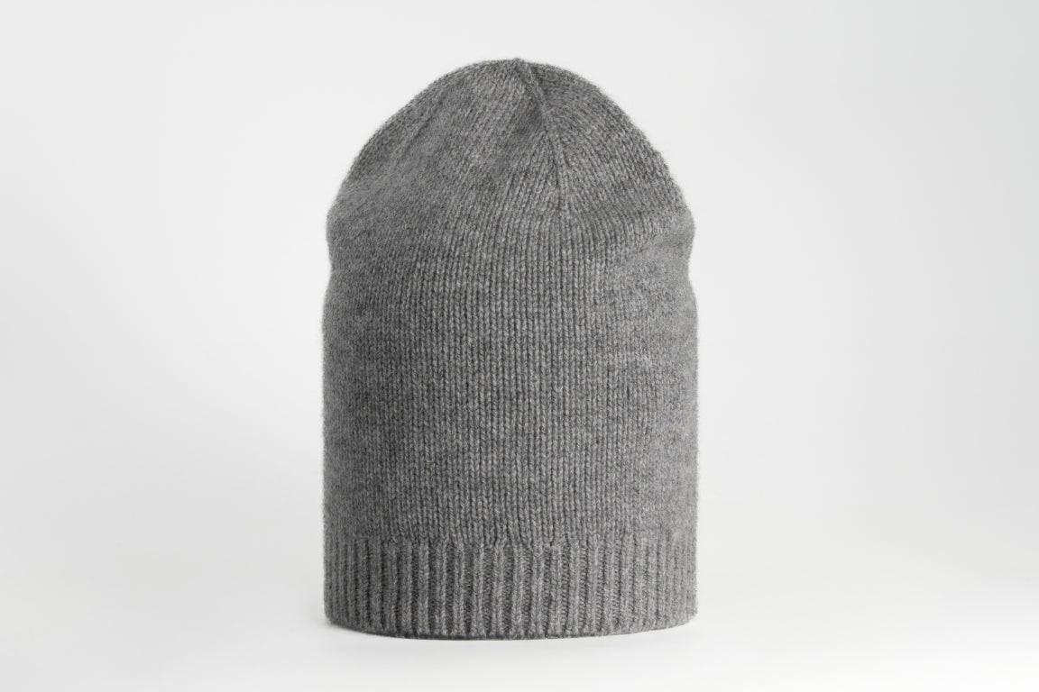BERRETTO MAGLIA 100% CASHMERE SENZA RISVOLTO