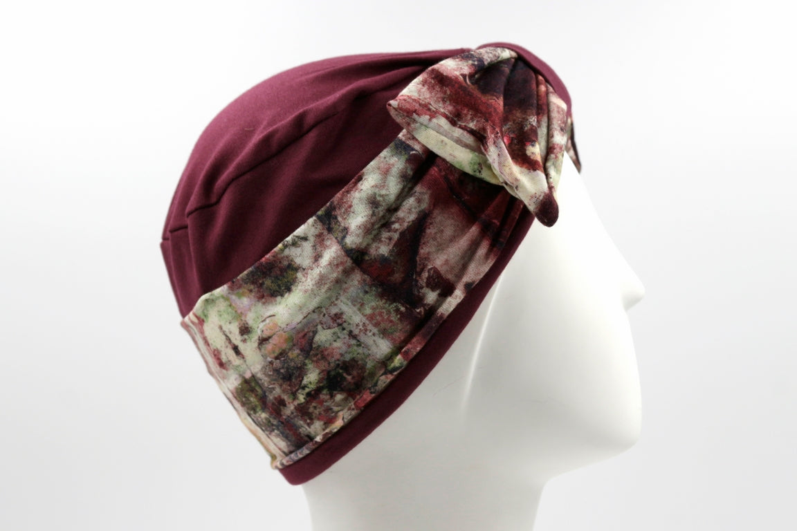 TURBANTE TESSUTO CON MAGLINA FANT E FIOCCO