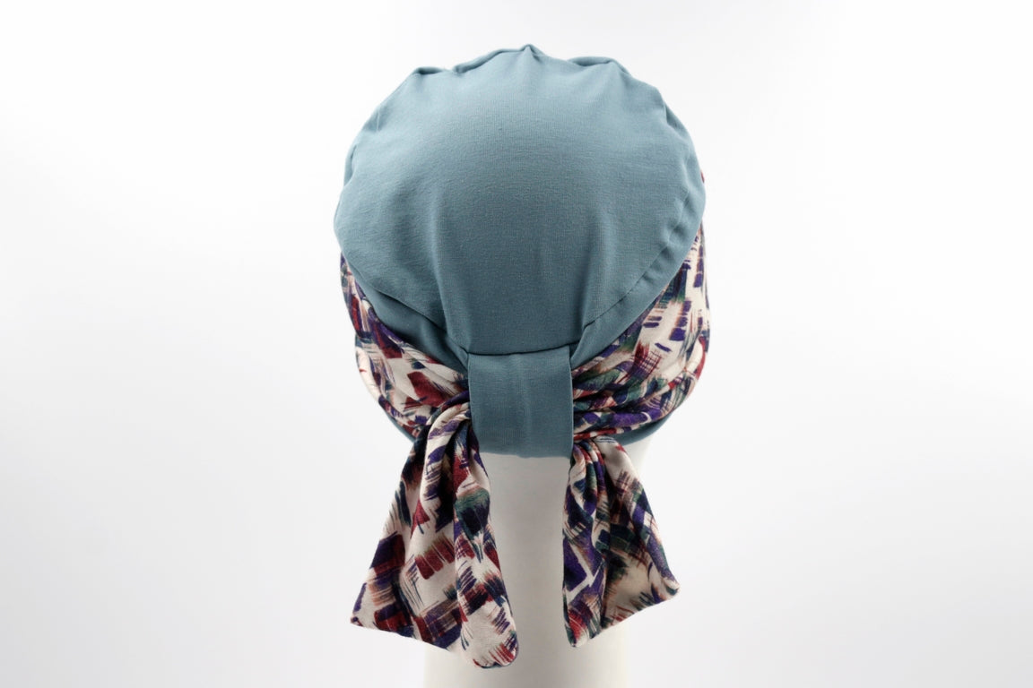 TURBANTE TESSUTO CON MAGLINA FANT E FIOCCO