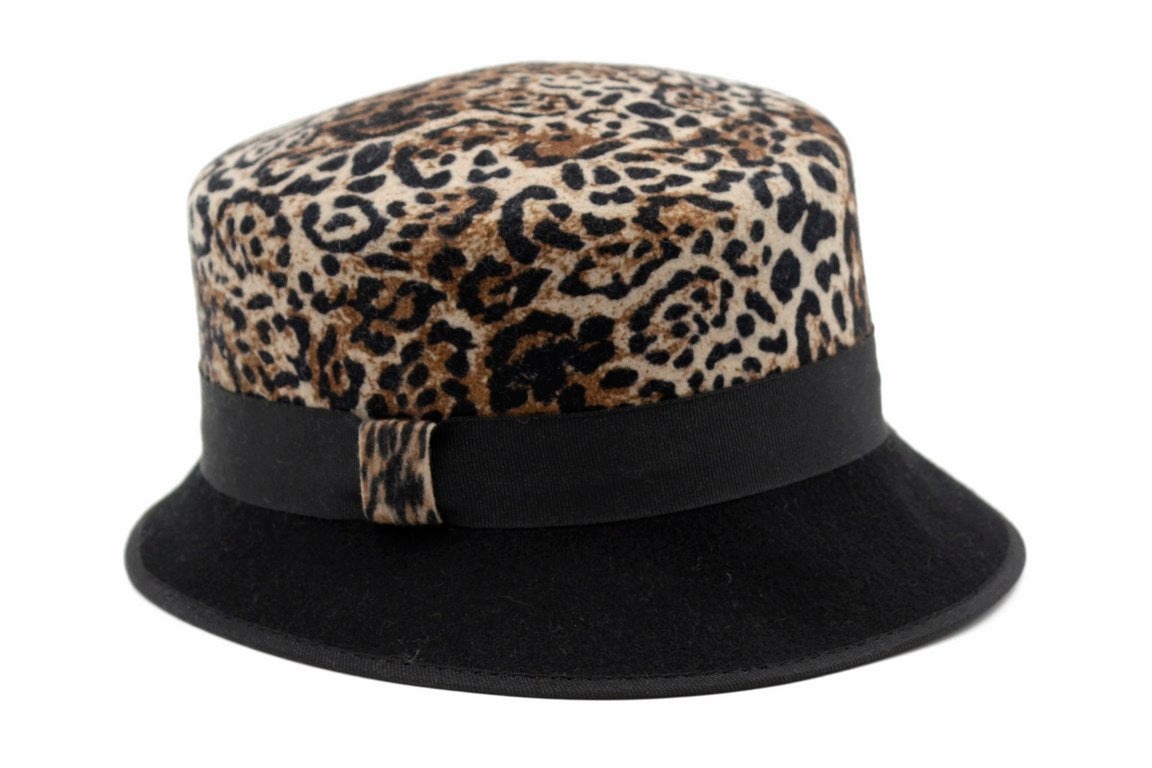 CAPPELLO FELTRO LANA   BICOLORE DIS 9
