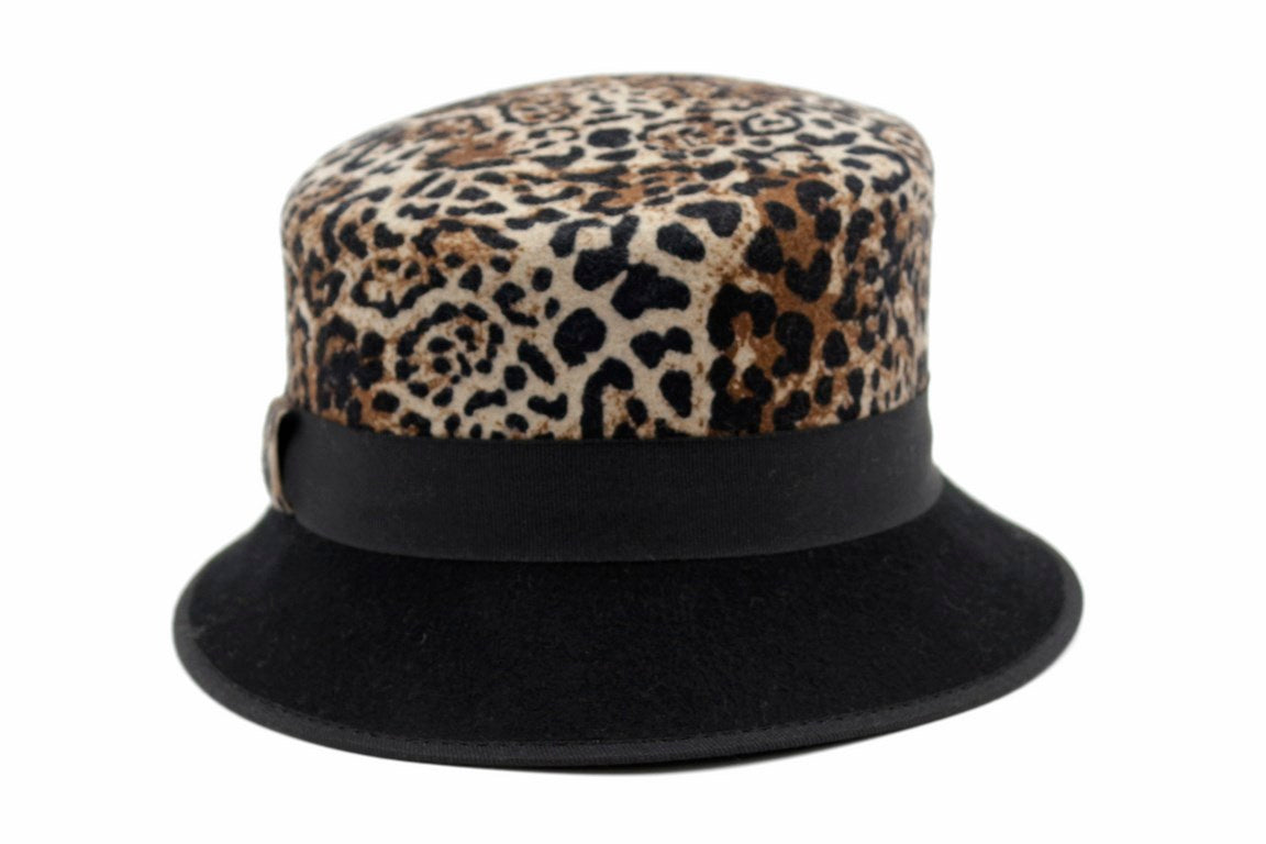 CAPPELLO FELTRO LANA   BICOLORE DIS 9