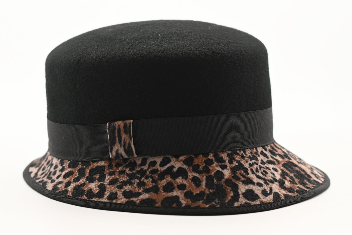 CAPPELLO FELTRO LANA   BICOLORE DIS 9