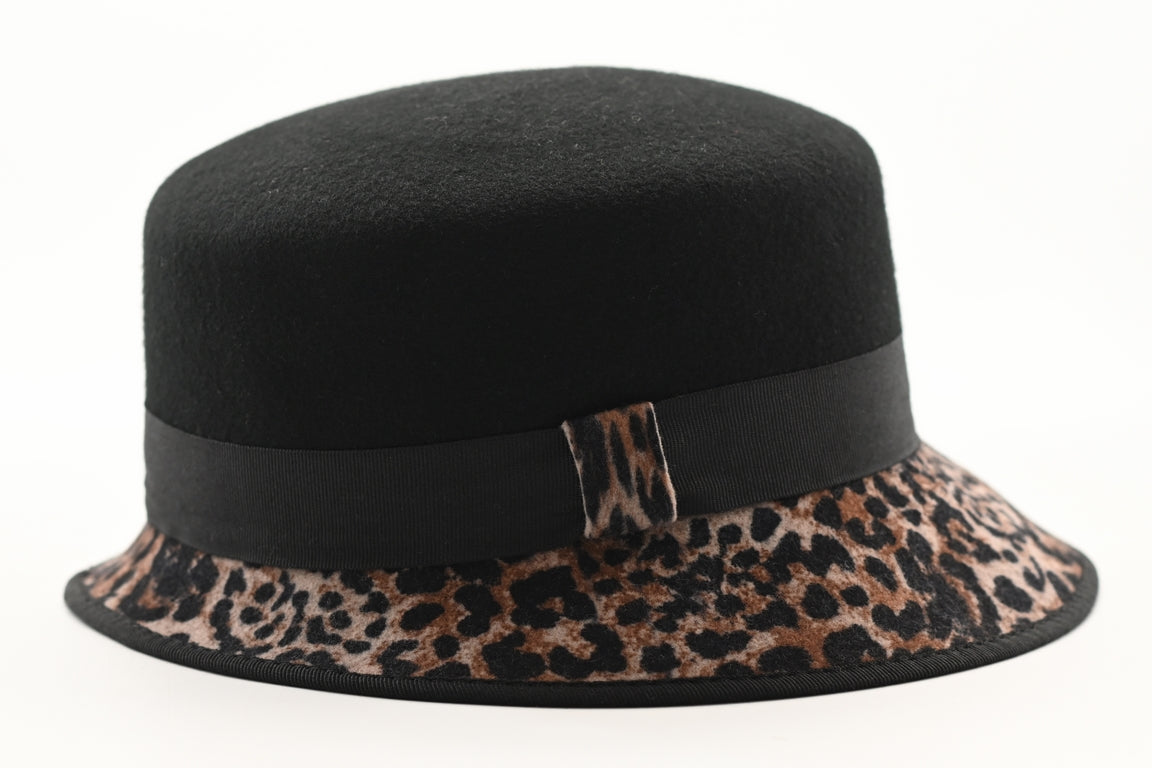 CAPPELLO FELTRO LANA   BICOLORE DIS 9