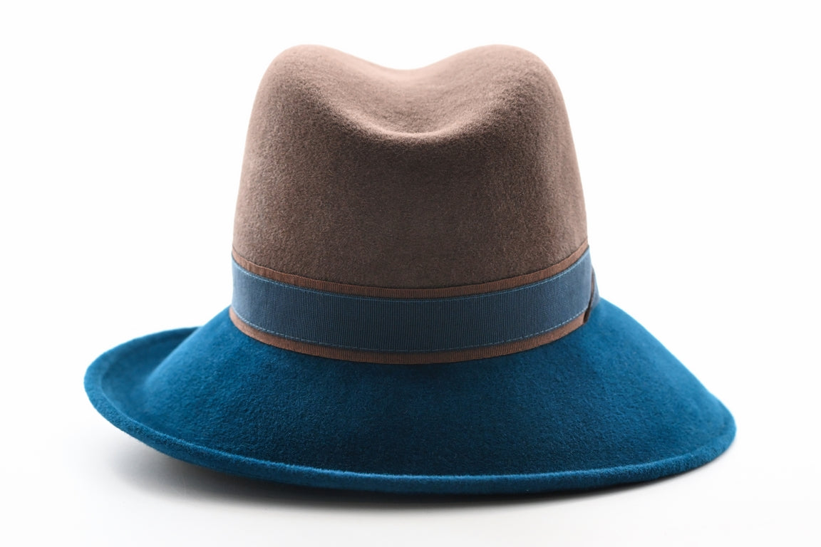 CAPP  BICOL  FELT LAPIN  VELOUR BICOLORE