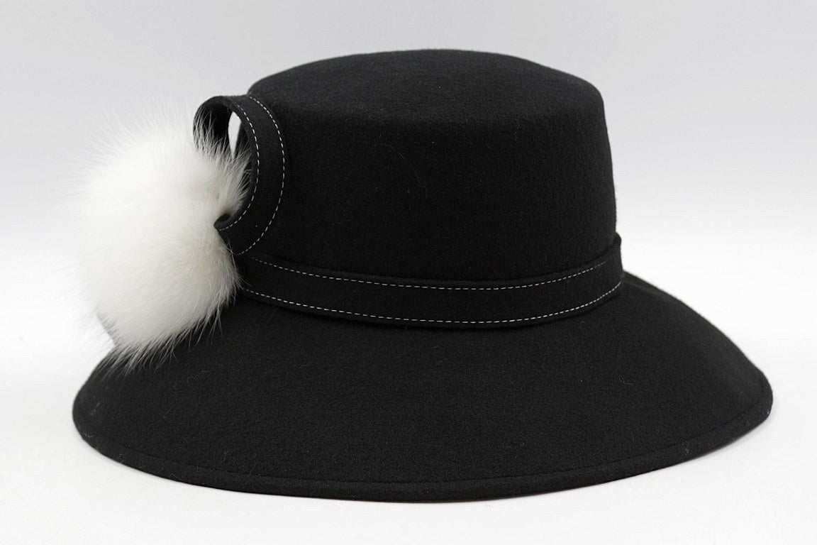 CAPPELLO  FELTRO LANA + PON VOL