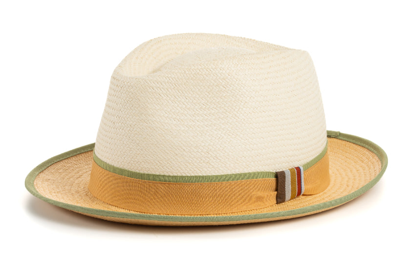 CAPPELLO PANAMA BR3  BICOLORE  ORLATO
