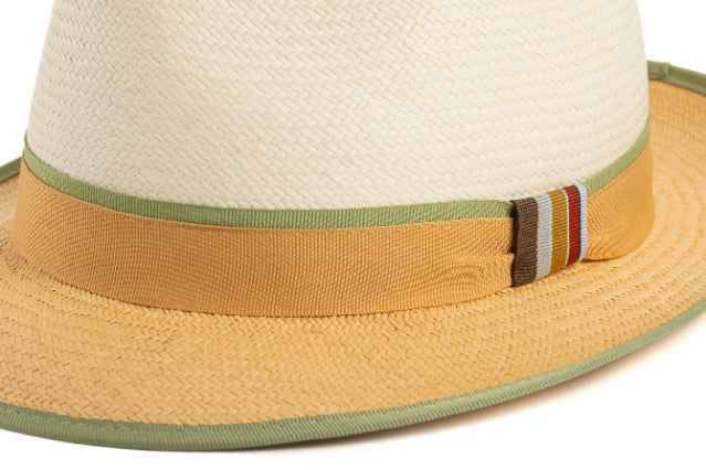 CAPPELLO PANAMA BR3  BICOLORE  ORLATO