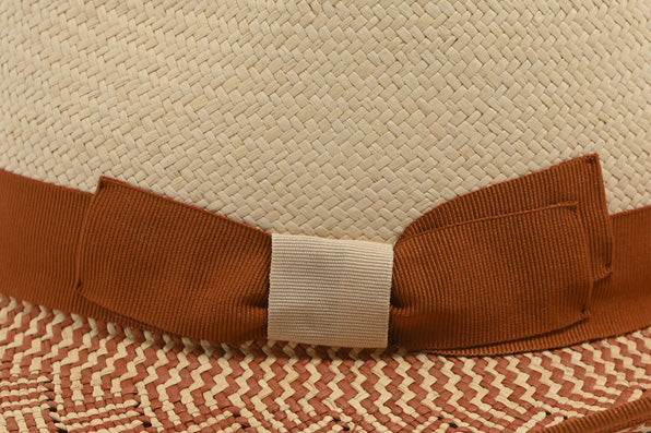 CAPPELLO PANAMA 25 +  BR3  BICOLORE  ORLATO