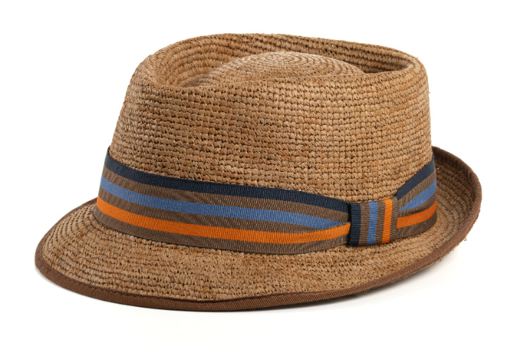 CAPPELLO RAFFIA COLORATA