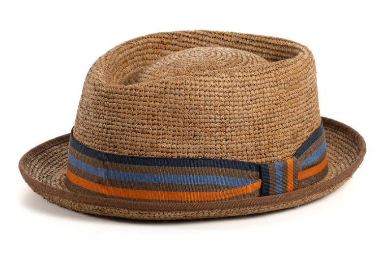 CAPPELLO RAFFIA COLORATA