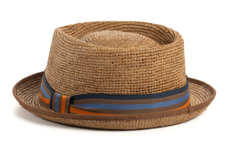 CAPPELLO RAFFIA COLORATA