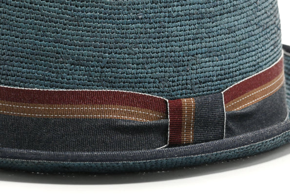 CAPPELLO RAFFIA COLORATA