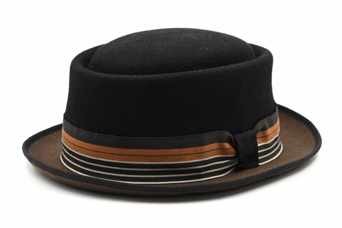 CAPPELLO  FELTRO LANA BICOLORE