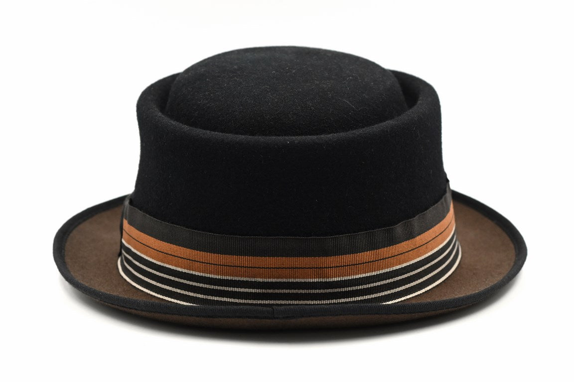 CAPPELLO  FELTRO LANA BICOLORE