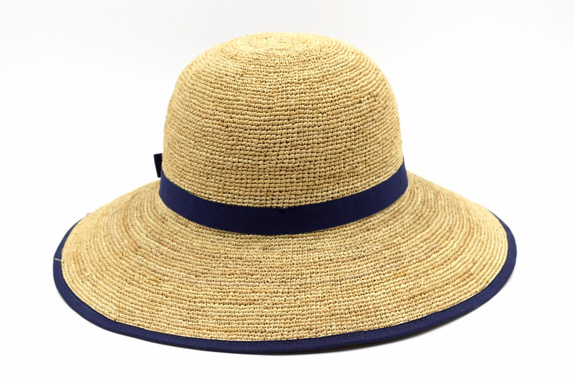 CAPPELLO DONNA RAFFIA FINE APERTO DIETRO