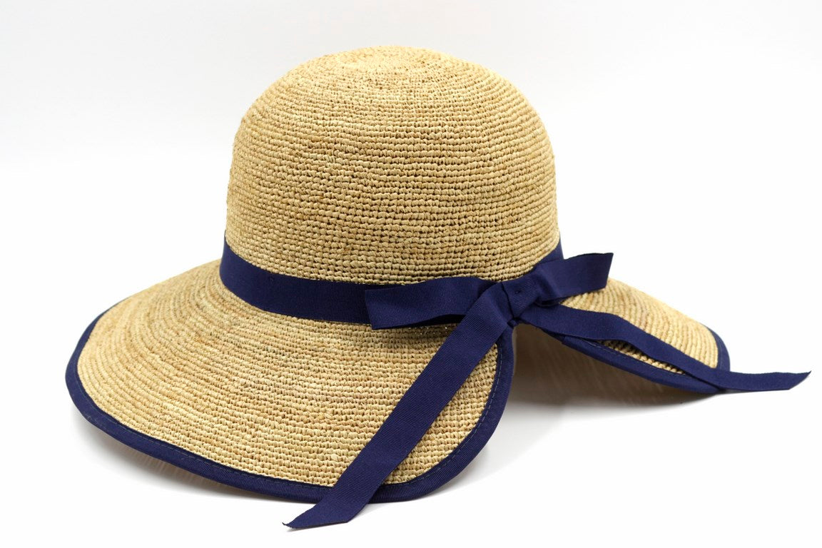 CAPPELLO DONNA RAFFIA FINE APERTO DIETRO