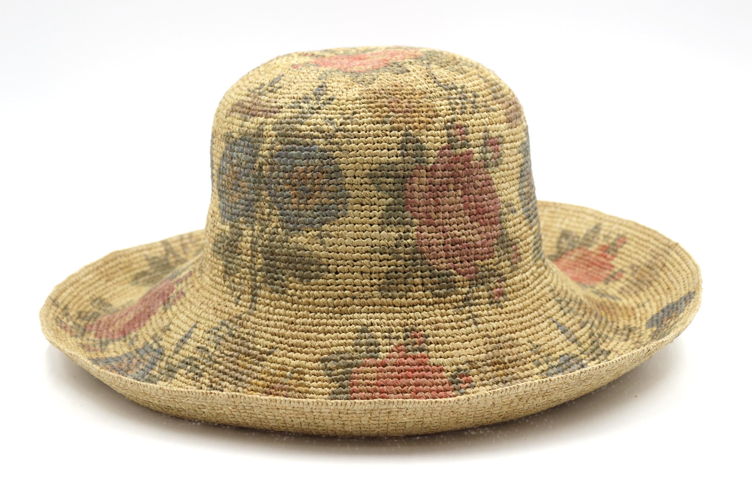 CAPPELLO RAFFIA ESTIVO STAMPATO