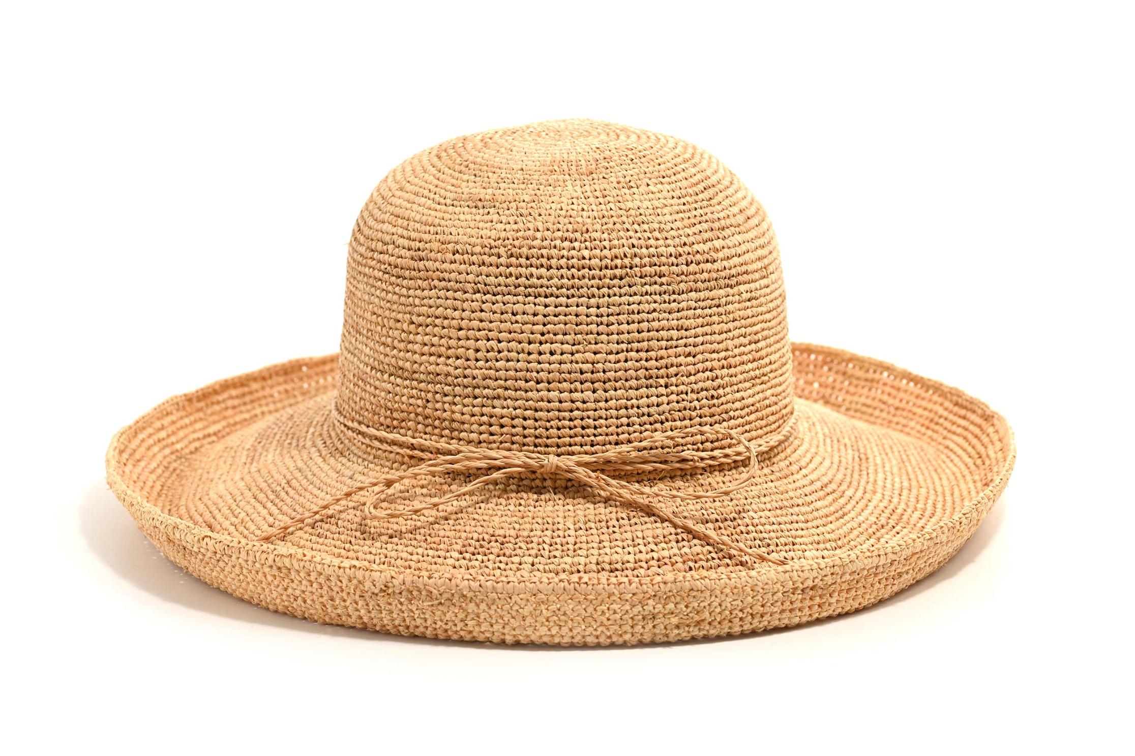 CAPPELLO CROCHET RAFFIA ALA RIALZATA