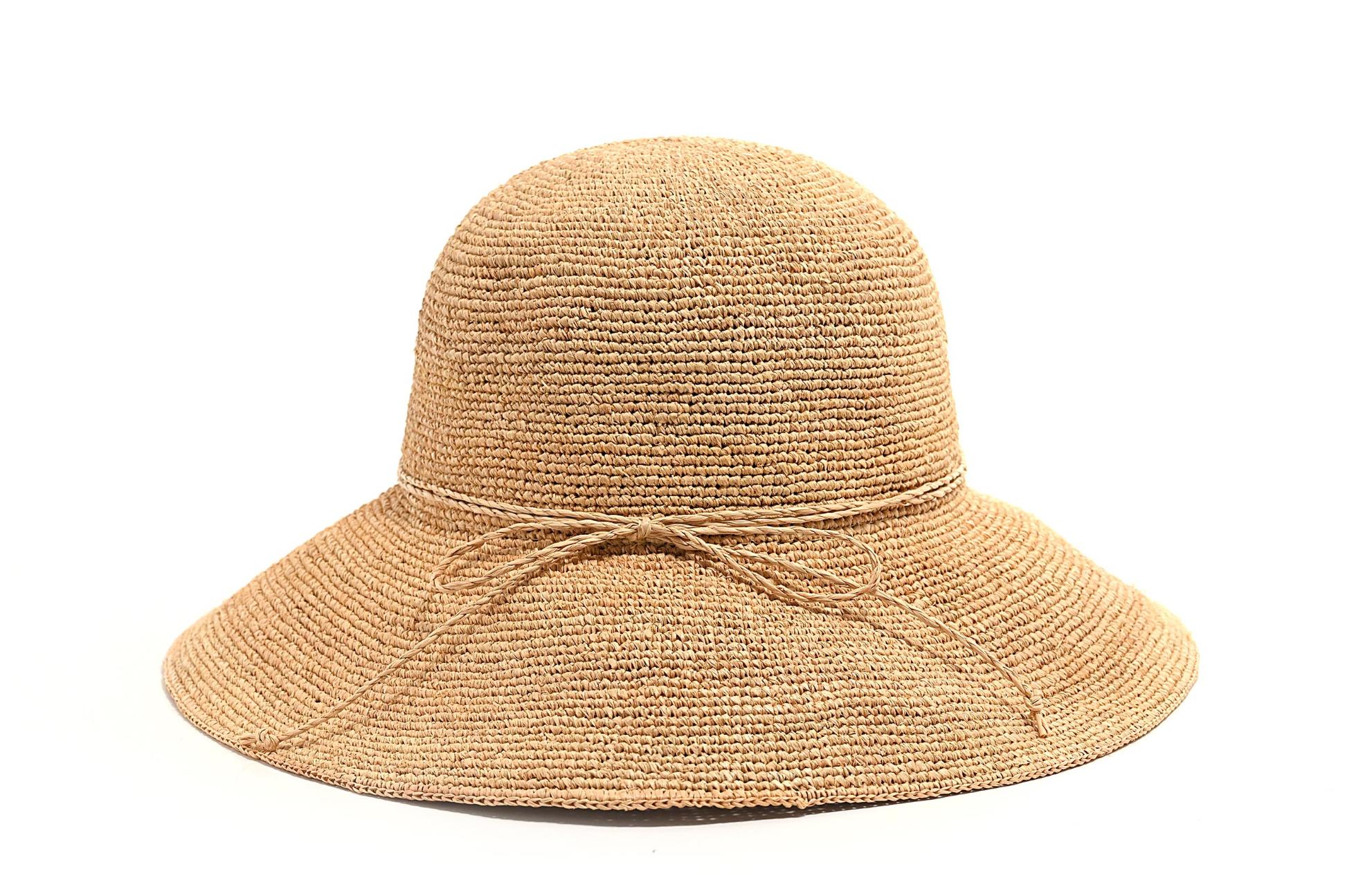 CAPPELLO CROCHET RAFFIA ALA MEDIA