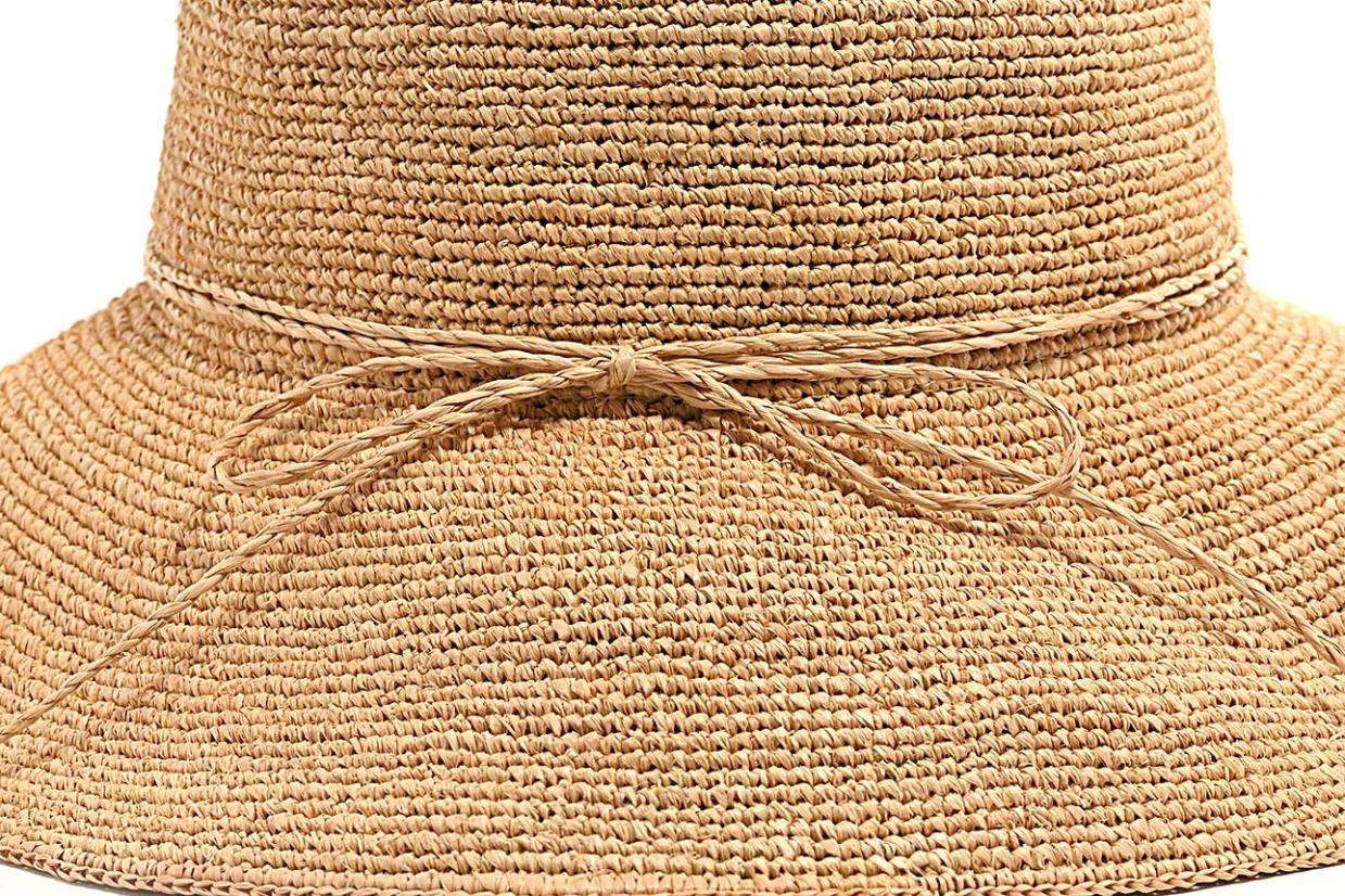 CAPPELLO CROCHET RAFFIA ALA MEDIA