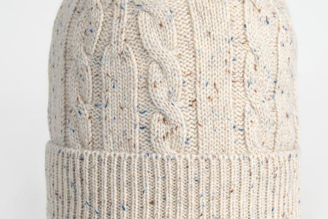 BERRETTO MAGLIA 100%CASHMERE DONEGAL CAPO TRECCIA