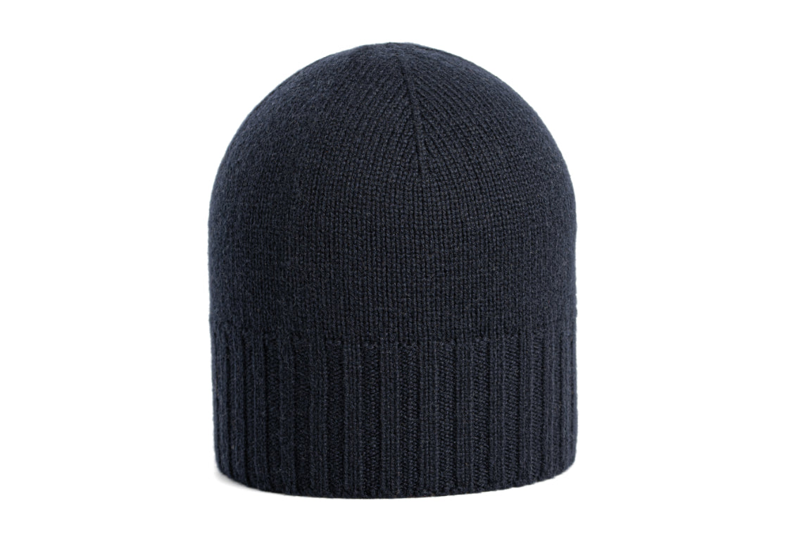 BERRETTO MAGLIA 100% CASHMERE SENZA RISVOLTO