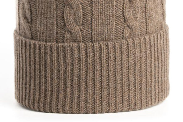BERRETTO MAGLIA 100% CASHMERE CAPO TRECCE