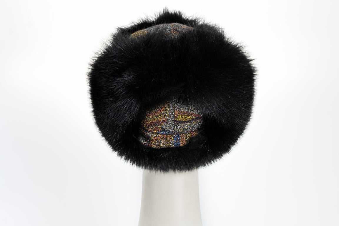 CAPPELLO  SHERPA VOLPE COL.+DIS.988