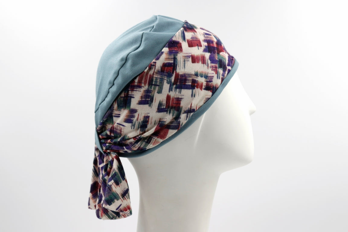 TURBANTE TESSUTO CON MAGLINA FANT E FIOCCO