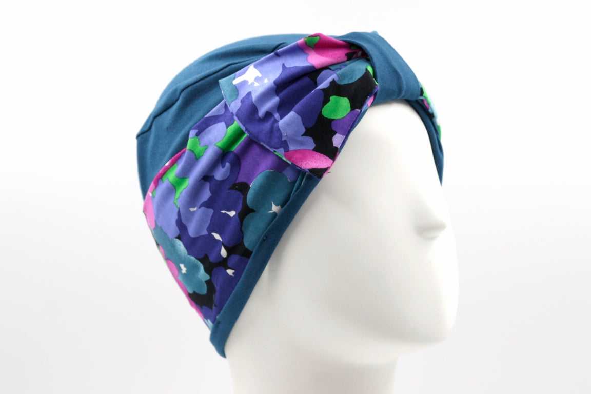 TURBANTE TESSUTO CON MAGLINA FANT E FIOCCO